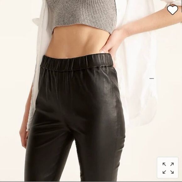 J.Crew Collection Leather leggings 00 - Picture 3 of 11